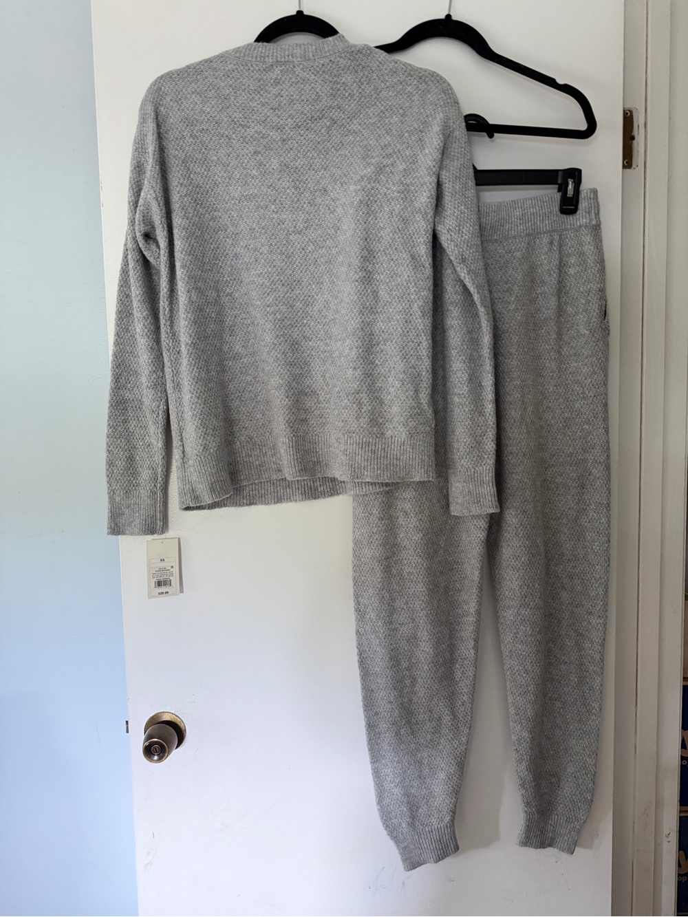 NWT Stars Above Light Gray Knit Henley Sweater & Jogger Set, Size XS/S - Picture 7 of 7